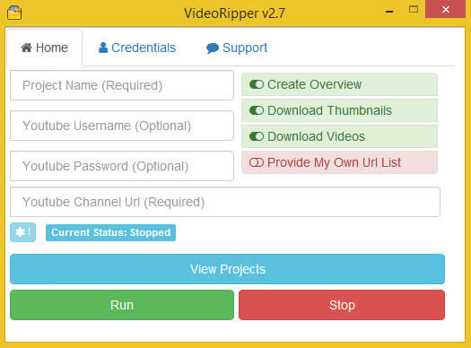 VidRipper Dashboard